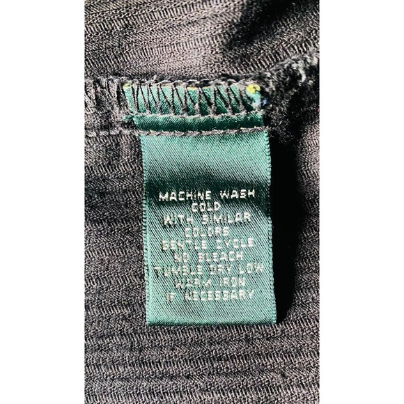 Vintage Lauren Jeans Co Ralph Lauren Black Corduroy Trucker Jacket Women Size M - Picture 6 of 16